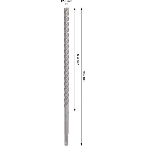 Broca para martillo PRO SDS plus-5X, 12 x 250 x 310 mm