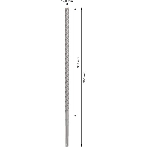 Broca para martillo PRO SDS plus-5X, 12 x 300 x 360 mm