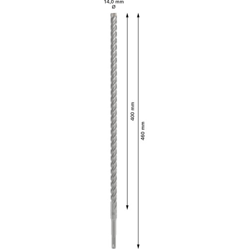 Broca para martillo PRO SDS plus-5X, 14 x 400 x 460 mm