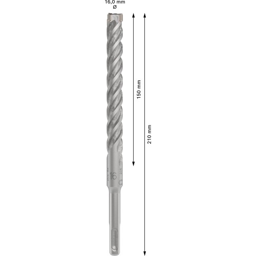 Broca para martillo PRO SDS plus-5X, 16 x 150 x 210 mm