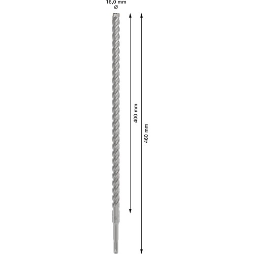 Broca para martillo PRO SDS plus-5X, 16 x 400 x 460 mm
