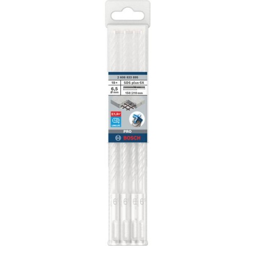 Broca para martillo PRO SDS plus-5X, 6,5 x 150 x 210 mm, 10 uds.