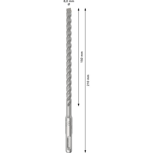 Broca para martillo PRO SDS plus-5X, 8 x 150 x 210 mm, 10 uds.