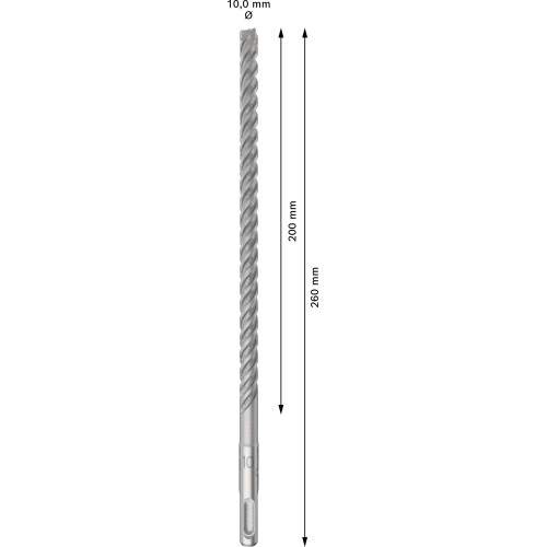 Broca para martillo PRO SDS plus-5X, 10 x 200 x 260 mm, 10 uds.