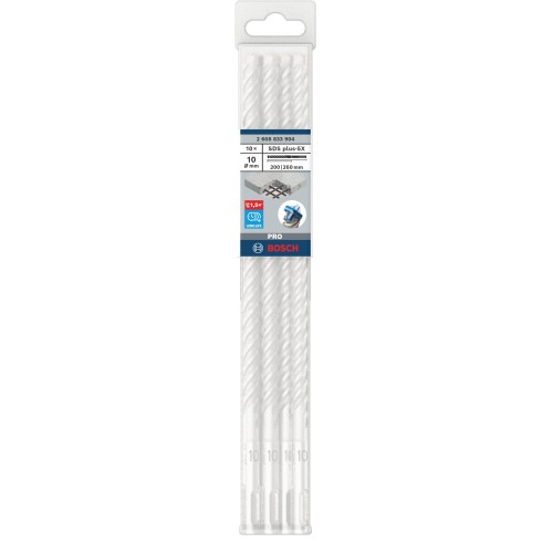 Broca para martillo PRO SDS plus-5X, 10 x 200 x 260 mm, 10 uds.