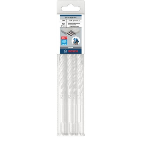 Broca para martillo PRO SDS plus-5X, 12 x 150 x 210 mm, 10 uds.