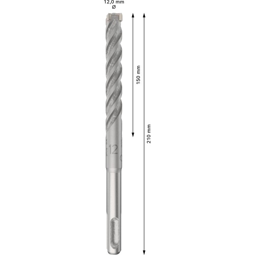 Broca para martillo PRO SDS plus-5X, 12 x 150 x 210 mm, 10 uds.