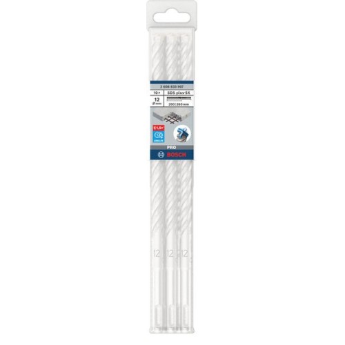 Broca para martillo PRO SDS plus-5X, 12 x 200 x 260 mm, 10 uds.