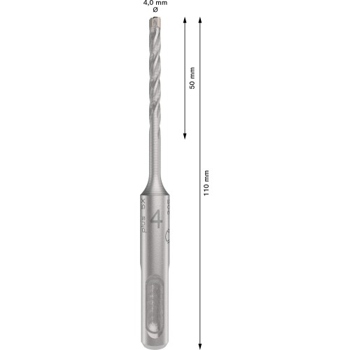 Broca para martillo PRO SDS plus-5X, 4 x 50 x 110 mm