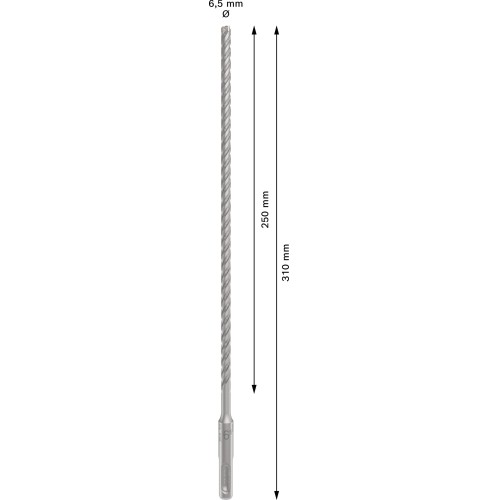 Broca para martillo PRO SDS plus-5X, 6,5 x 250 x 310 mm