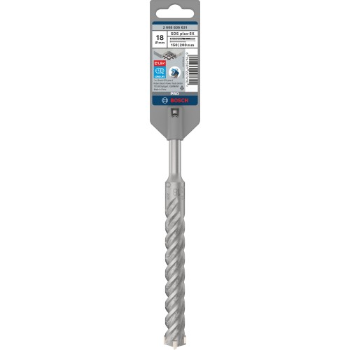 Broca para martillo PRO SDS plus-5X, 18 x 150 x 200 mm
