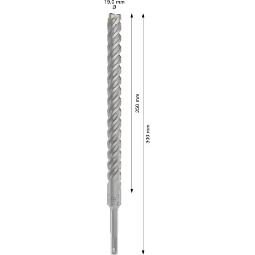 Broca para martillo PRO SDS plus-5X, 19 x 250 x 300 mm