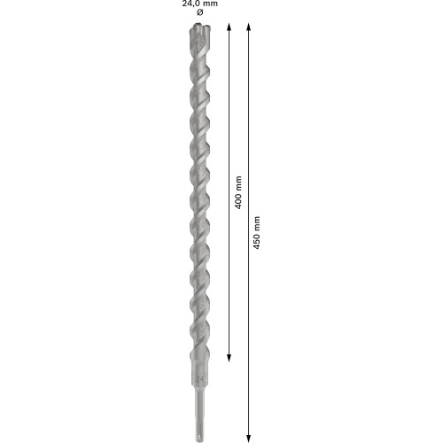 Broca para martillo PRO SDS plus-5X, 24 x 400 x 450 mm