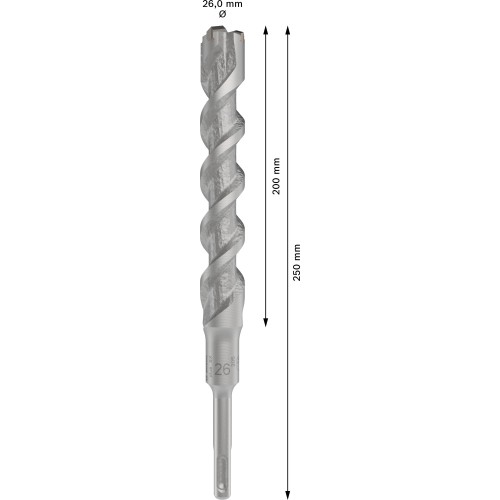 Broca para martillo PRO SDS plus-5X, 26 x 200 x 250 mm