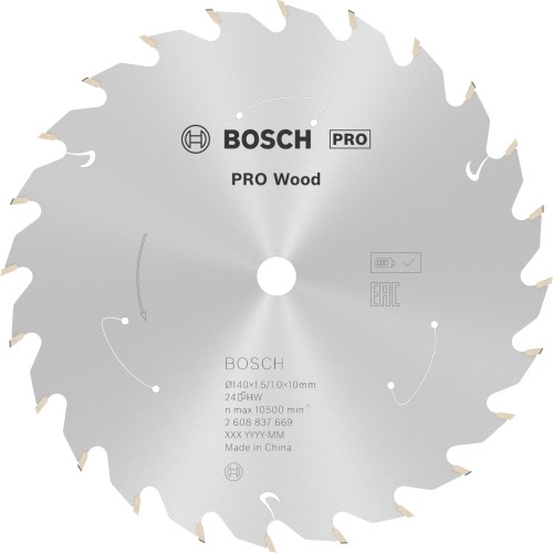 Hoja de sierra circular PRO Wood cordless, 140 x 1,5 x 10 mm