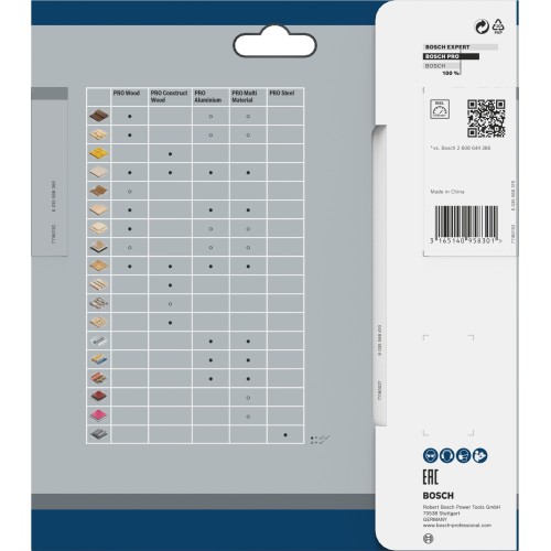 Hoja de sierra circular PRO Wood cordless, 165 x 1,5 x 15,875 mm, T48