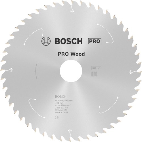 Hoja de sierra circular PRO Wood cordless, 190 x 1,6 x 30 mm, T48