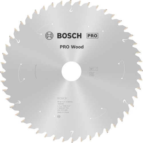 Hoja de sierra circular PRO Wood cordless, 216 x 1,7 x 30 mm, T48