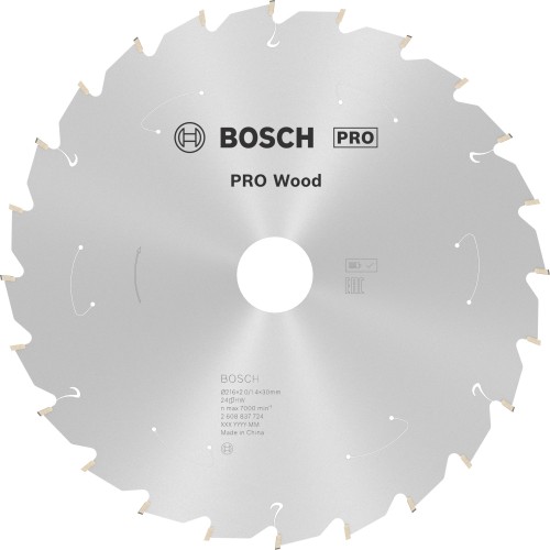 Hoja de sierra circular PRO Wood cordless, 216 x 1,7 x 30 mm, T24