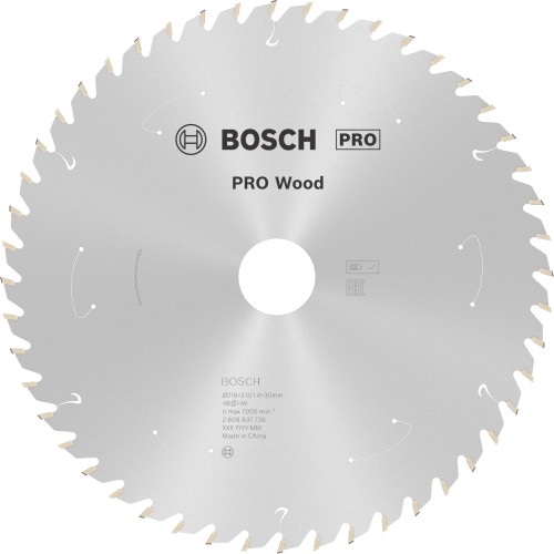 Hoja de sierra circular PRO Wood cordless, 216 x 1,7 x 30 mm, T48
