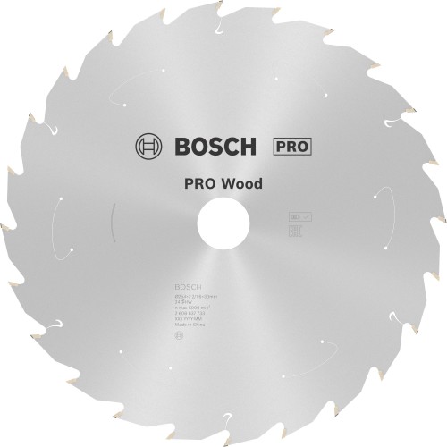 Hoja de sierra circular PRO Wood cordless, 254 x 2,2 x 30 mm, T24