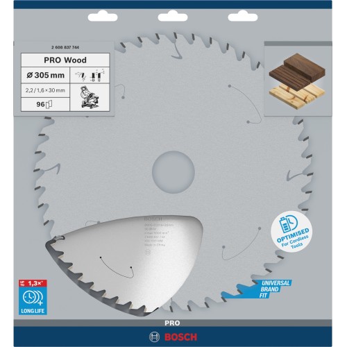 Hoja de sierra circular PRO Wood cordless, 305 x 2,2 x 30 mm, T96