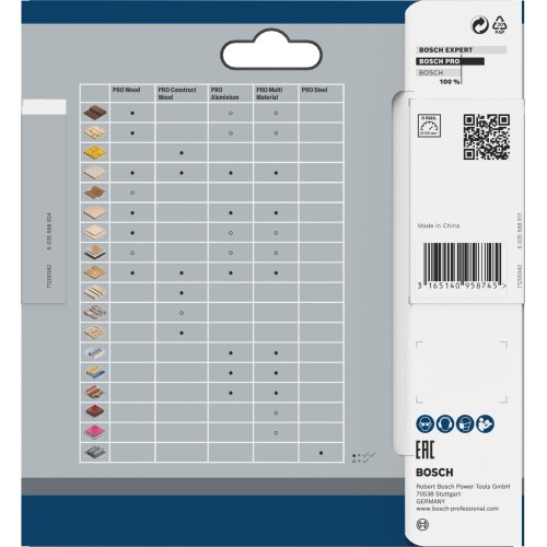 Hoja de sierra circular PRO Multi Material cordless, 85 x 1,5 x 15 mm