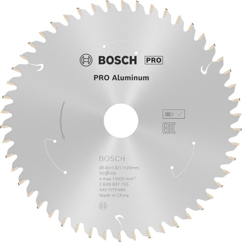 Hoja de sierra circular PRO Aluminium cordless, 140 x 1,6 x 20 mm