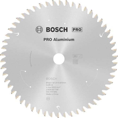 Hoja de sierra circular PRO Aluminium cordless, 165 x 1,8 x 15.875 mm