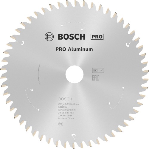 Hoja de sierra circular PRO Aluminium cordless, 165 x 1,8 x 20 mm