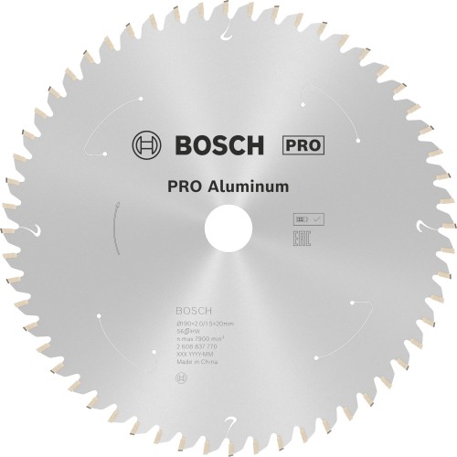 Hoja de sierra circular PRO Aluminium cordless, 190 x 2 x 20 mm