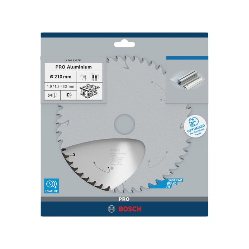 Hoja de sierra circular PRO Aluminium cordless, 210 x 1,9 x 30 mm