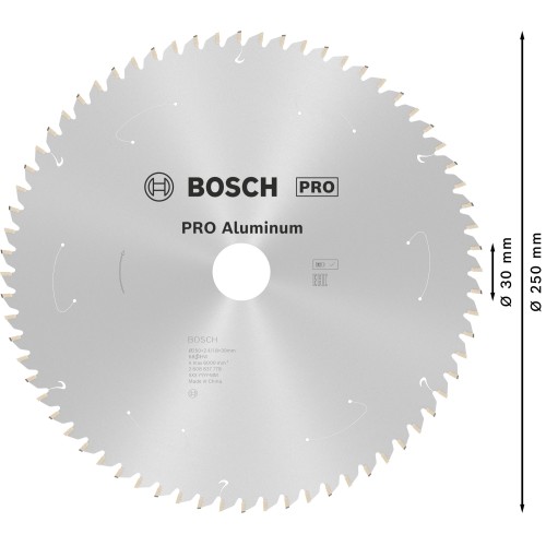 Hoja de sierra circular PRO Aluminium cordless, 250 x 2,4 x 30 mm