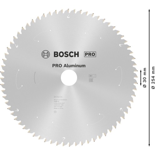 Hoja de sierra circular PRO Aluminium cordless, 254 x 2,4 x 30 mm