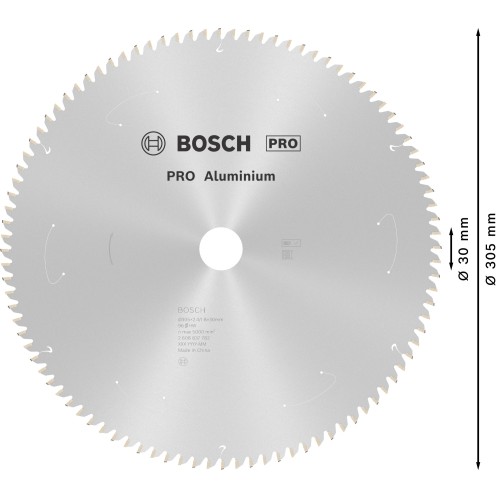 Hoja de sierra circular PRO Aluminium cordless, 305 x 2,4 x 30 mm
