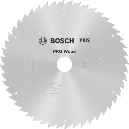 Hoja de sierra circular PRO Wood cordless, 254 x 2,2 x 30 mm, T48