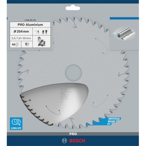 Hoja de sierra circular PRO Aluminium cordless, 254 x 2,4 x 30 mm