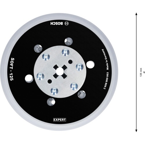 Plato de lija EXPERT Multihole Universal, 125 mm, blando