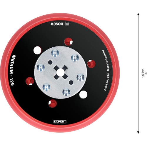 Plato de lija EXPERT Multihole Universal, 125 mm, medio