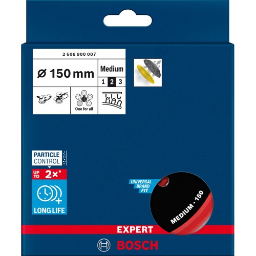 Plato de lija EXPERT Multihole Universal, 150 mm, medio