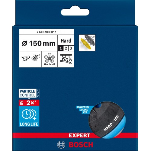 Plato de lija EXPERT Multihole para Bosch, 150 mm, duro