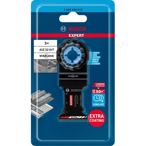5 hojas de multiherramienta EXPERT MetalMax AIZ 32 AIT de 40 x 32 mm