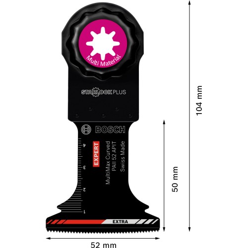 Hoja de multiherramienta EXPERT MultiMax PAII 52 APIT de 52 mm