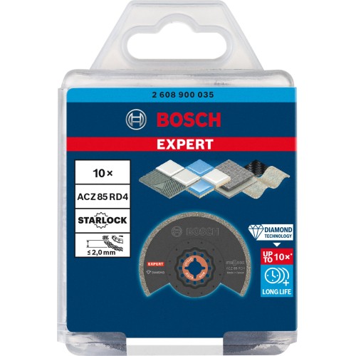 Hoja de multiherramienta para lechada EXPERT Grout Segment Blade ACZ 85 RD4 de 85 mm, 10 unidades
