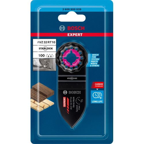 Plato lijador de multiherramienta EXPERT Sanding Finger AVZ 32 RT10 fina de 32 x 53 mm