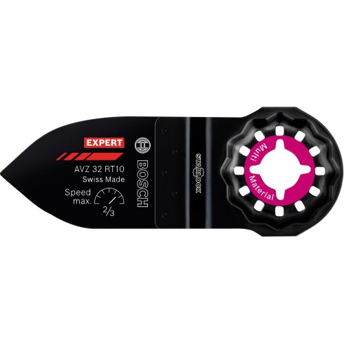 Plato lijador de multiherramienta EXPERT Sanding Finger AVZ 32 RT10 fina de 32 x 53 mm