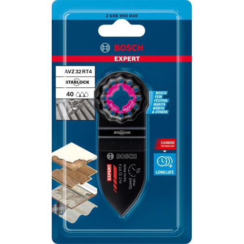 Plato lijador de multiherramienta EXPERT Sanding Finger AVZ 32 RT4 gruesa de 32 x 53 mm