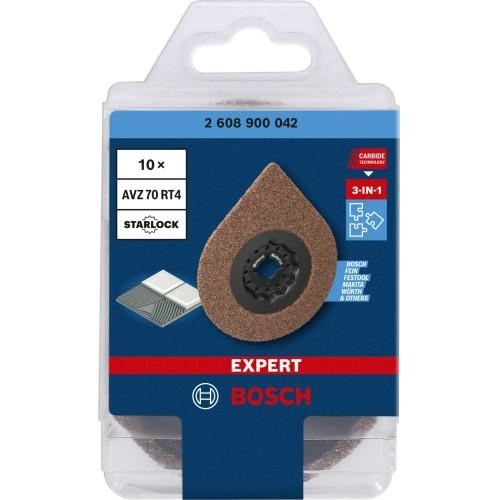 Placa de fresado de multiherramienta EXPERT 3 max AVZ 70 RT4 de 70 mm, 10 unidades