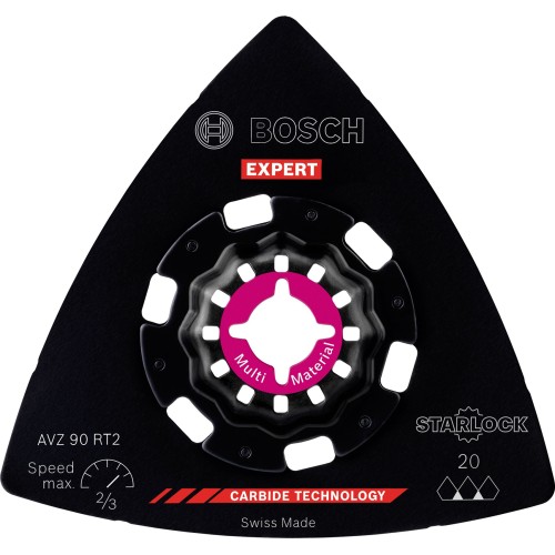 Hoja de multiherramienta EXPERT Sanding Plate AVZ 90 RT2, 90 mm
