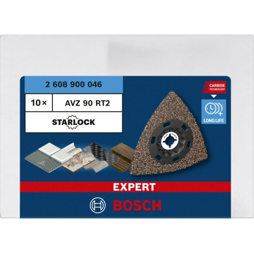 Hoja de multiherramienta EXPERT Sanding Plate AVZ 90 RT2, 90 mm, 10 unidades